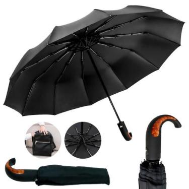 Imagem de Guarda Chuva Automático Reforçado Contra Vento Cabe Na Bolsa Linha Pre