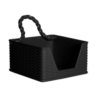 Imagem de Porta Guardanapo Rattan Preto - 429 - PANAMBY