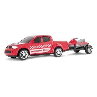 Imagem de Carrinho Pick-Up RX Resgate Bombeiros Miniatura - Roma Brinquedos