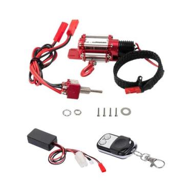 Imagem de Carro RC Em Escala 1/10 Com Guincho De Metal E Controle Para Traxxas H