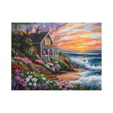 Imagem de Kit De Pintura Diamante 5D DIY Bordado Ponto Cruz Arte Decoração Casa 