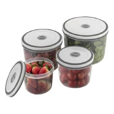 Imagem de Conj Potes Herméticos Redondos De Plástico Electrolux - 4 Un