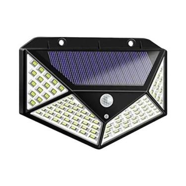 Imagem de Lâmpada De Parede Solar LED À Prova d'Água Para Jardim Externo Com Sen