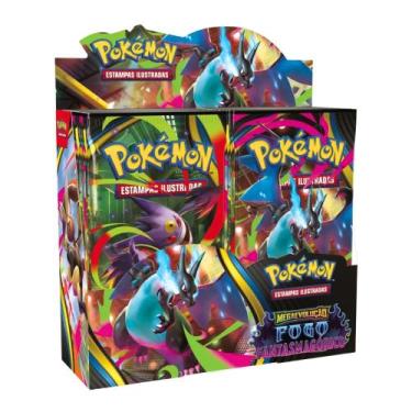 Imagem de Cartas Pokémon TCG Box Fogo Fantasmagórico 216 Cards Copag