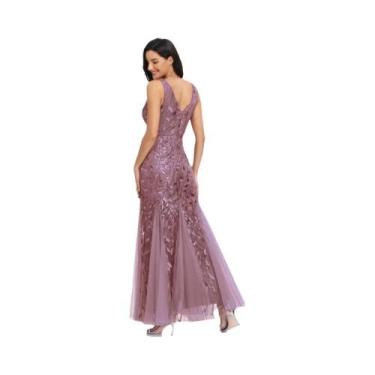 Imagem de Vestido De Festa Formal Elegante Para Mulheres, Sem Mangas, Bordado Co