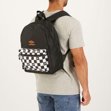 Imagem de Mochila Umbro Chess Waves Preta e Branca, Único