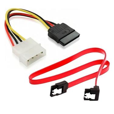 Imagem de Cabo De Energia Para Hd Sata + Cabo de Dados