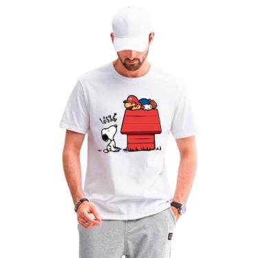 Imagem de Camiseta desenho snoopy camisa masculina lançamento 01 - DESIGN CAMISE