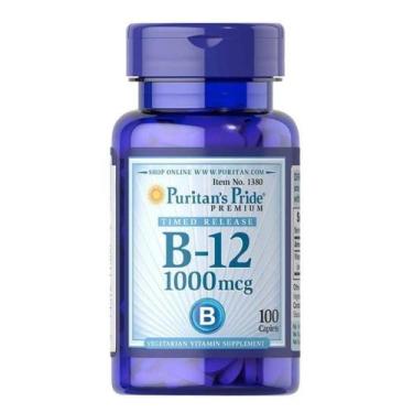 Imagem de Vitamina B12 1000mcg Time Release (100 Caps) Puritans Pride, Suplement