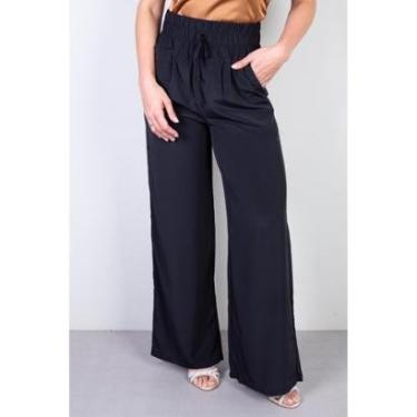 Imagem de Calça feminina pantalona com elástico 51129-Feminino