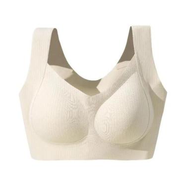 Imagem de Sutiã Esportivo Feminino Confortável De Tamanho Grande, Peça Única, Se