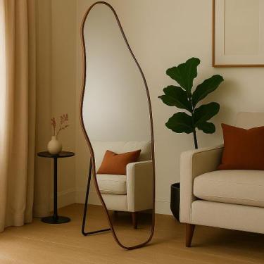 Imagem de Espelho Orgânico Lopazzi Corpo Inteiro 150cm Grande Decorativo Quarto 