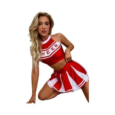 Imagem de Conjunto De Fantasia Sexy Para Mulheres: Top Cropped Sem Mangas E Saia