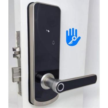 Imagem de Fechadura Biométrica Beluni Silver Bluetooth 413 Ttlock Smart Digital