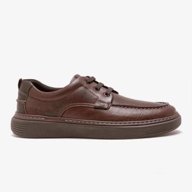 Imagem de Sapato Democrata Denim Clash Masculino Couro, Conhaque, 41