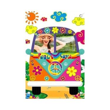 Imagem de Adereços Para Cabine De Fotos De Ônibus Hippie Vintage Anos 60 E 70, G
