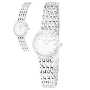 Imagem de Relógio Champion Feminino Ref: Cf24617q Bracelete Prateado