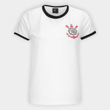Imagem de Camiseta Corinthians Lumina Feminina - Braziline, Branco, M