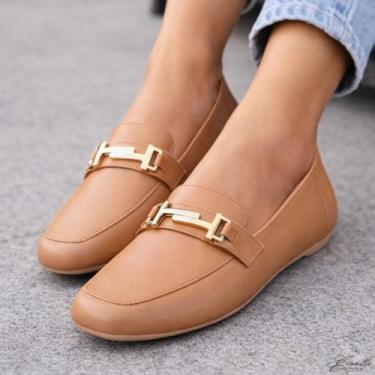 Imagem de Mocassim Feminino Tamanho Especial 41 ao 44 Bico Quadrado Confortável 