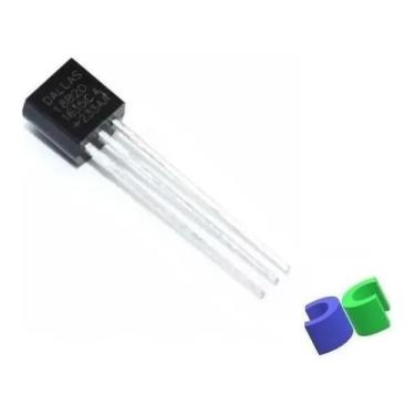 Imagem de Kit 10 Sensor Temperatura DS18B20 Digital 1-Wire Arduino -55C a +125C 