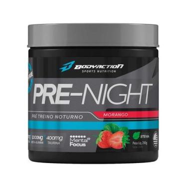 Imagem de Pre-Night Pré Treino Noturno - 200g Morango - BodyAction - Body Action