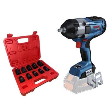 Imagem de Chave de Impacto Bosch BITURBO, 18V, ½, 1000Nm, com Jogo de Soquetes I