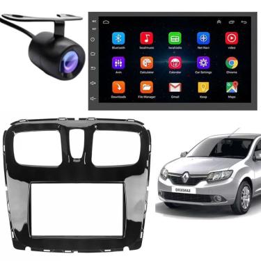 Imagem de Central Multimídia Android Auto Renault Logan 7 TOUCH SCREEN IPS com Bluetooth Wi-Fi GP...