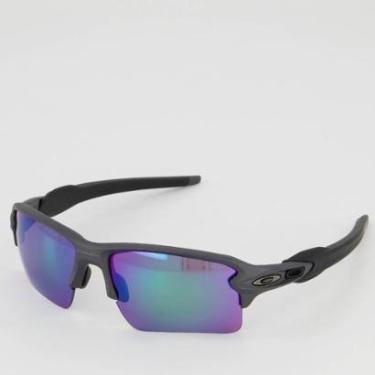 Imagem de Óculos de Sol Oakley Flak 2.0 XL Matte Preto e Verde-Unissex