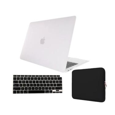 Imagem de Kit capa case para macbook air 15.3" a2941 a3114 a3241 + protetor tecl