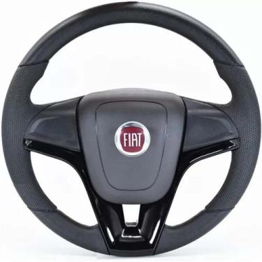 Imagem de Volante Esportivo Fiat Uno 95-01 Elba 95-96 Fiorino 95-01 Cruze Buzina