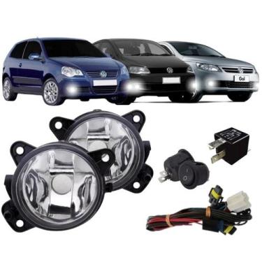 Imagem de Kit farol milha gol g5 polo 2007 fox 2010 golf 2007 vidro vd - AI BBS.