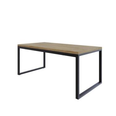 Imagem de Mesa De Jantar Yon 180 X 90 X 76 Cm Vermont Oak/ Vermont Oak/ - COMPAC