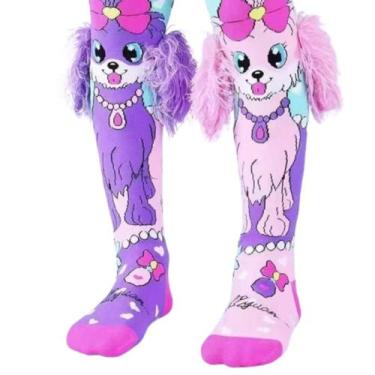 Imagem de Meia Maluca Infantil 3d Personagens Colorida Cano Alto Top - UNIVERSO 