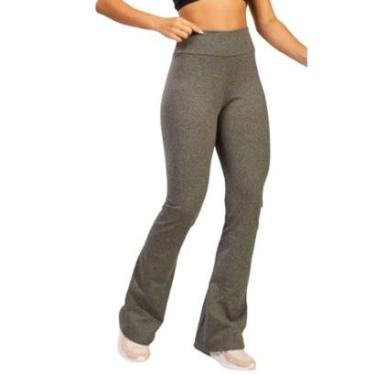Imagem de Calça Legging Flare Peluciada Bella Fiore Boca de Sino Bailarina Cintura Cós Alto Moda...