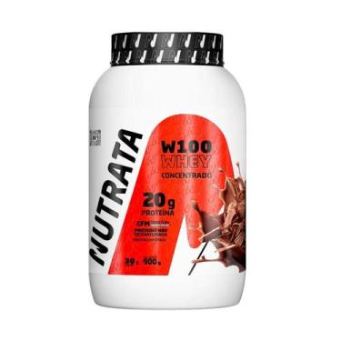 Imagem de Whey Protein W100 Concentrado 900g Nutrata, Double Chocolate