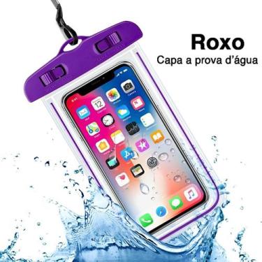 Imagem de Bolsa Case Prova Dágua Celular Até 7 Polegadas Capinha Case Aquática F