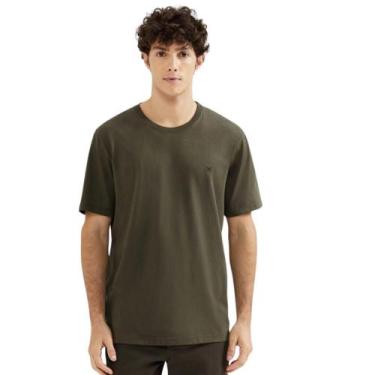 Imagem de Camiseta hering manga curta masculino ref: her4fef, Verde militar, P