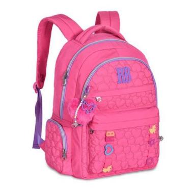Imagem de Mochila Costas Rebecca Bonbon Preto Rosa Roxo Azul Escolar - Clio, Ros