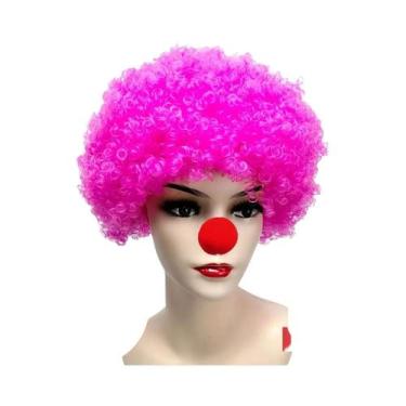 Imagem de Peruca Colorida E Fofa De Palhaço, Cabelo Sintético Resistente Ao Calo