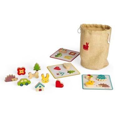 Imagem de Jogo Educativo Formas Secretas Brinquedo Sensorial com 27 Peças em Mad