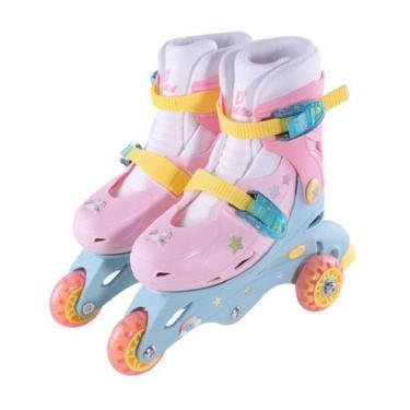 Imagem de Patins Triline Unicórnio 30-33 50kg Ajustável Com Acessórios - Fênix