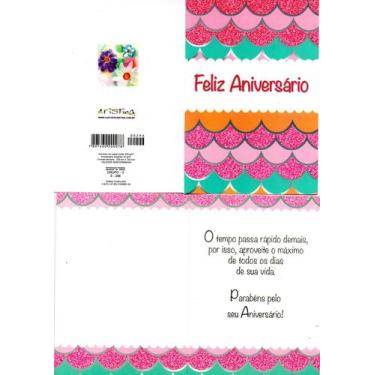 Imagem de Cartões de Aniversário Cristina  Elegância e Qualidade Premium 10,5 cm