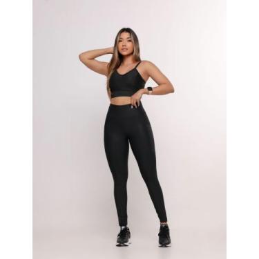 Imagem de Conjunto Feminino Fitness Conjunto Feminino Para Academia - KOMBATE, P