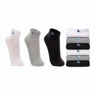 Imagem de Kit Meia Lupo Sport 3 Pares - Sortidas Gênero:UnissexTamanho:PCor:Sort