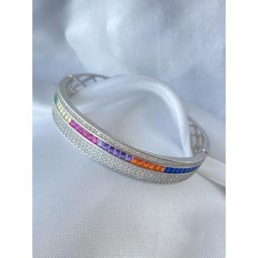 Imagem de Bracelete pedrinhas coloridas - TALICIAH SEMI JOIAS