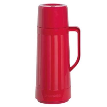 Imagem de Garrafa Térmica Café Chá Grande 1L Soprano Topázio -, Vermelha