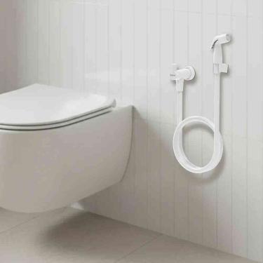 Imagem de Ducha Higiênica Plus com Jato Eficiente e Controle Preciso da Água Branca Zagonel com Registro e Gatilho