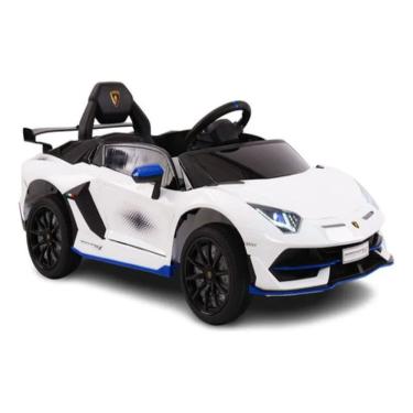 Imagem de Carrinho Elétrico Infantil Lamborghini com Controle Remoto e Design Esportivo Amarelo Unitoys