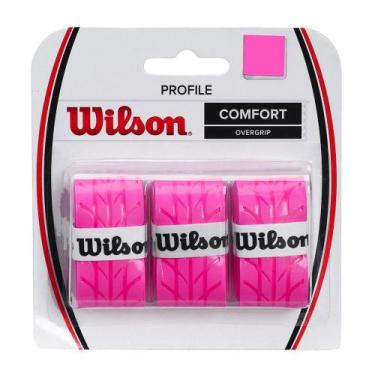 Imagem de Overgrip Wilson Profile - c/ 3 Unidades, Rosa