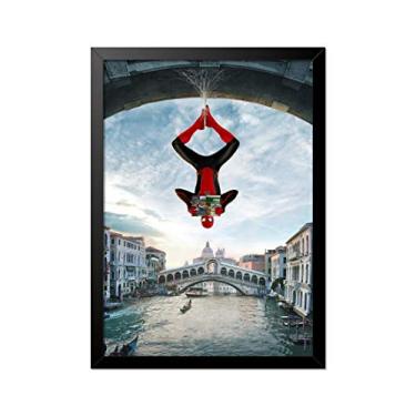 Imagem de Quadro Poster Homem Aranha Ponte 33x23cm